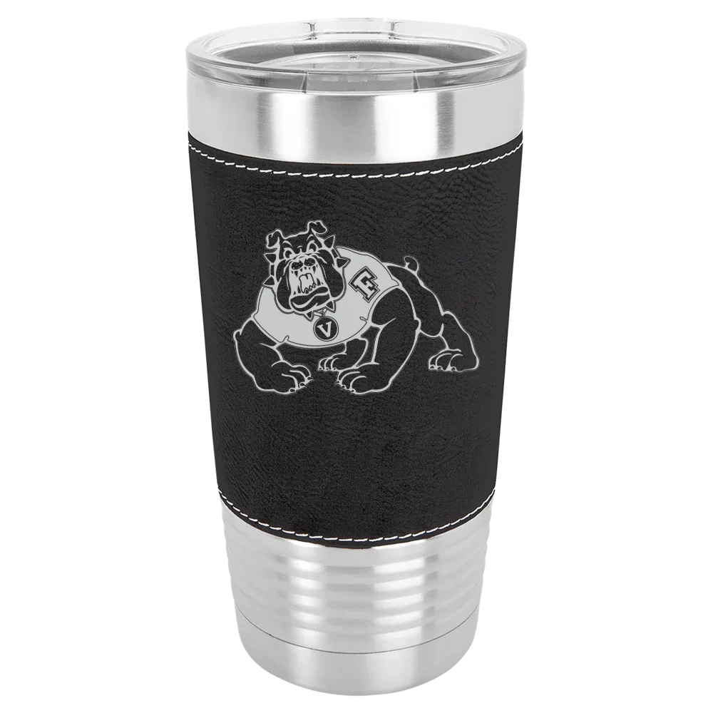 California State University, Fresno Polar Camel 20 oz. Leatherette Grip Tumbler with Standard Lid