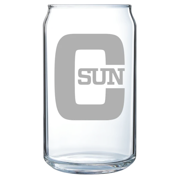 California State University, Northridge Polar Camel 16 oz. Can Glass
