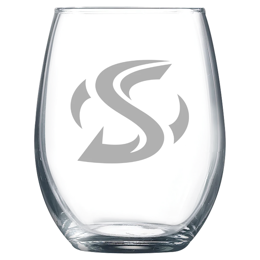 California State University, Sacramento Polar Camel 9 oz. Stemless Wine Glass