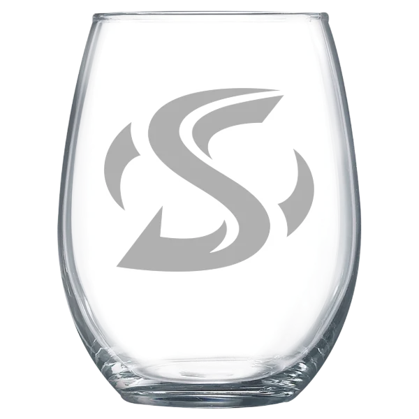 California State University, Sacramento Polar Camel 15 oz. Stemless Wine Glass