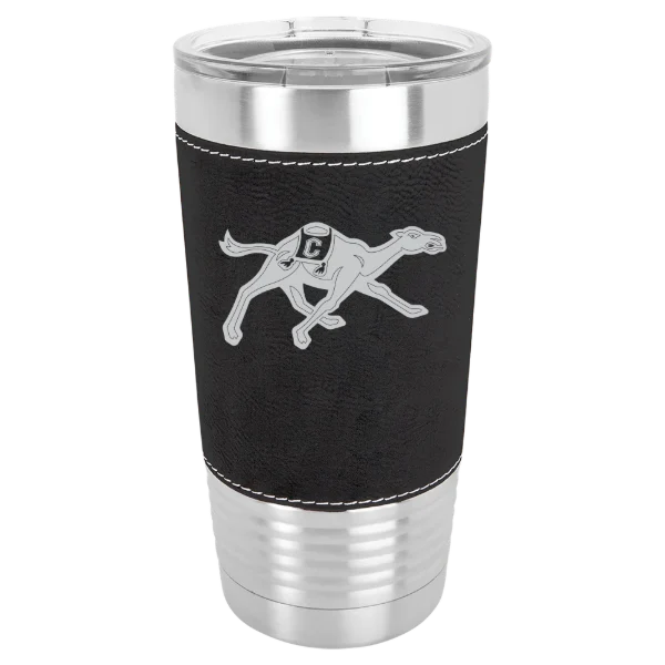 Campbell University Polar Camel 20 oz. Leatherette Grip Tumbler with Standard Lid