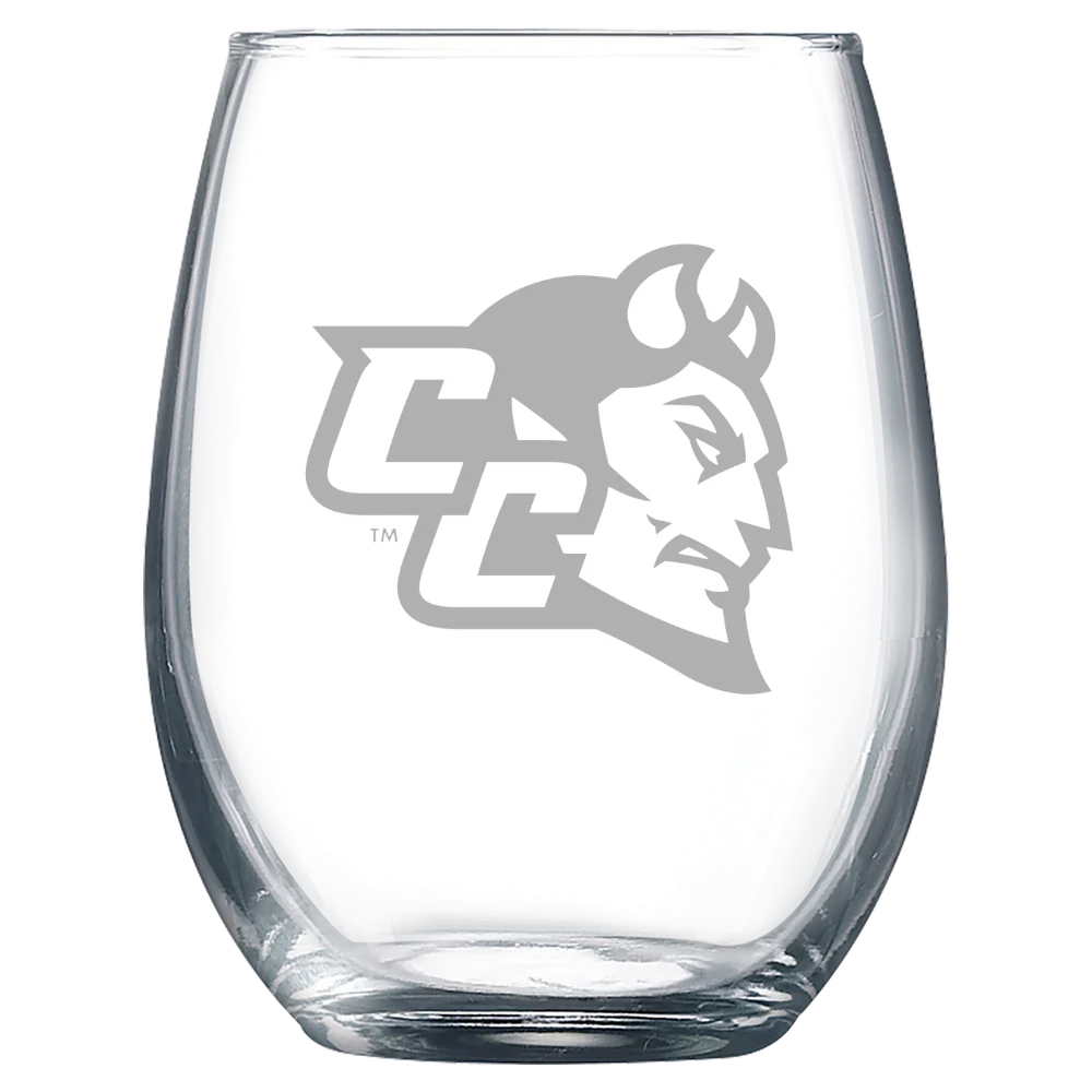 Central Connecticut State University Polar Camel 9 oz. Stemless Wine Glass