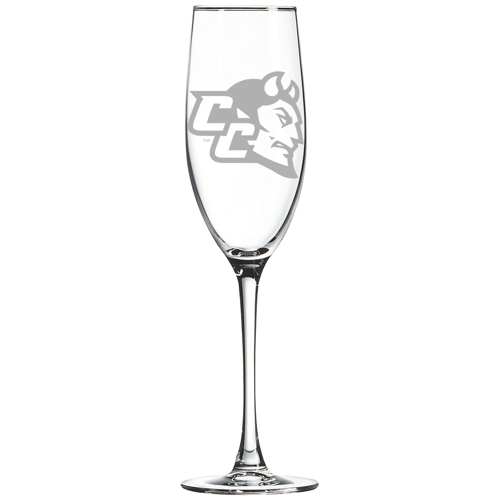 Central Connecticut State University Polar Camel 8 oz. Champagne Flute