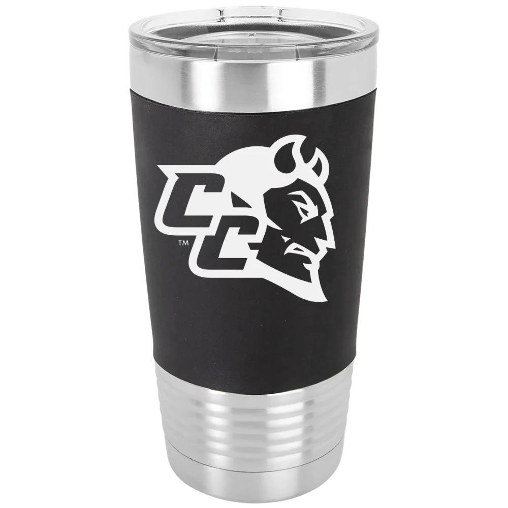 Central Connecticut State University Polar Camel 20 oz. Silicone Grip Tumbler with Standard Lid
