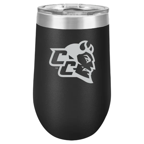 Central Connecticut State University Polar Camel 16 oz. Stemless Wine Tumbler
