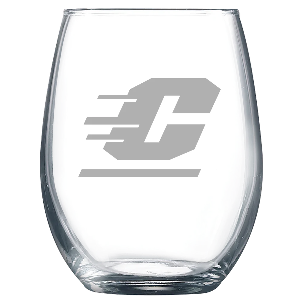 Central Michigan University Polar Camel 9 oz. Stemless Wine Glass