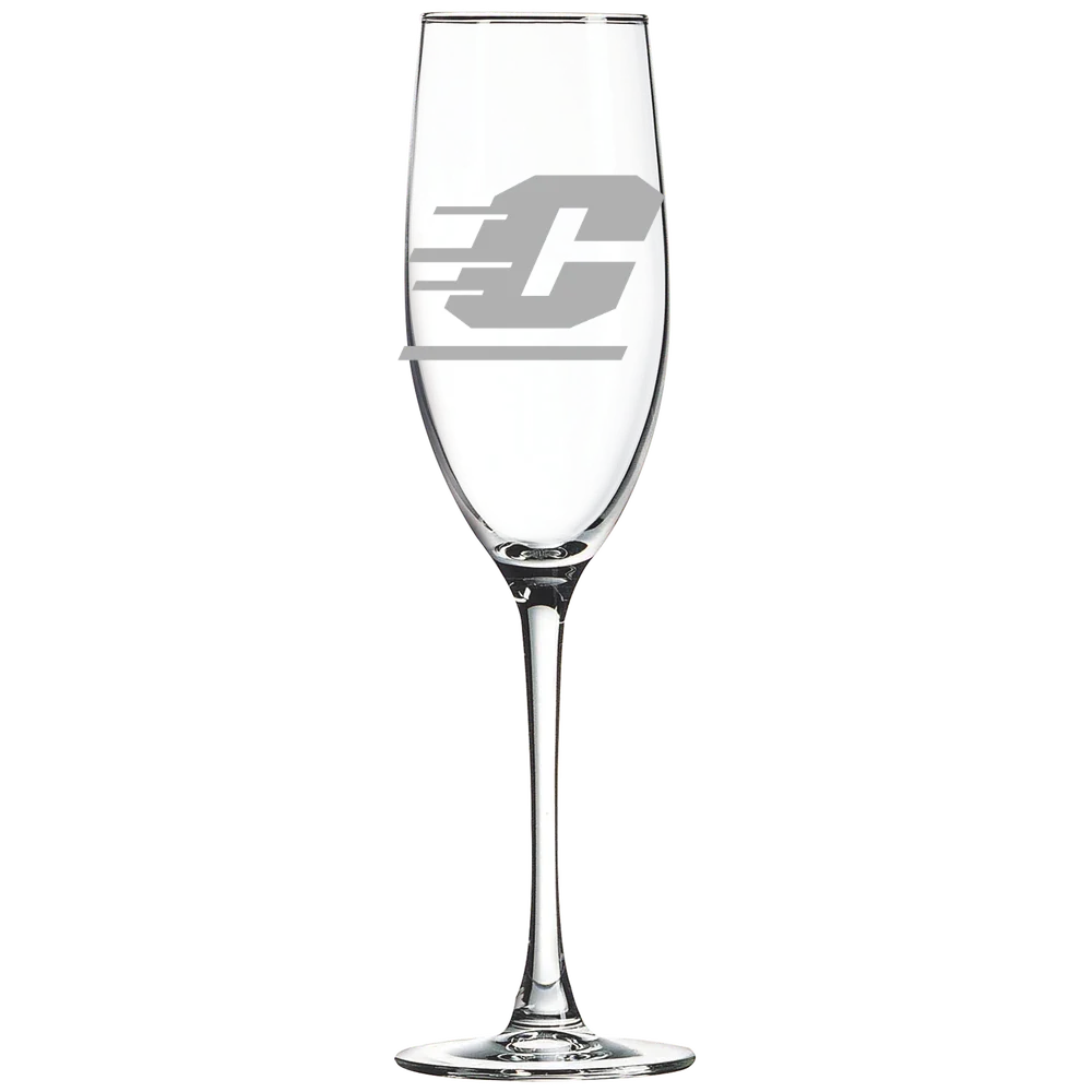 Central Michigan University Polar Camel 8 oz. Champagne Flute