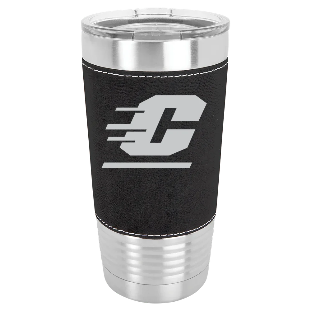 Central Michigan University Polar Camel 20 oz. Leatherette Grip Tumbler with Standard Lid