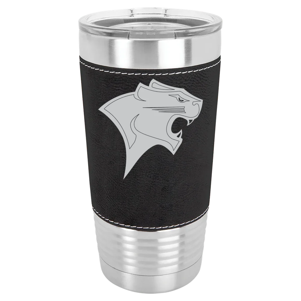 Chicago State University Polar Camel 20 oz. Leatherette Grip Tumbler with Standard Lid