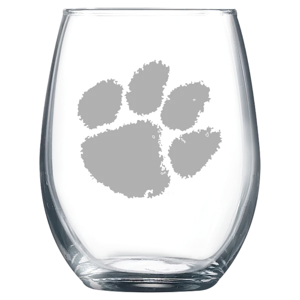 Clemson University Polar Camel 9 oz. Stemless Wine Glass