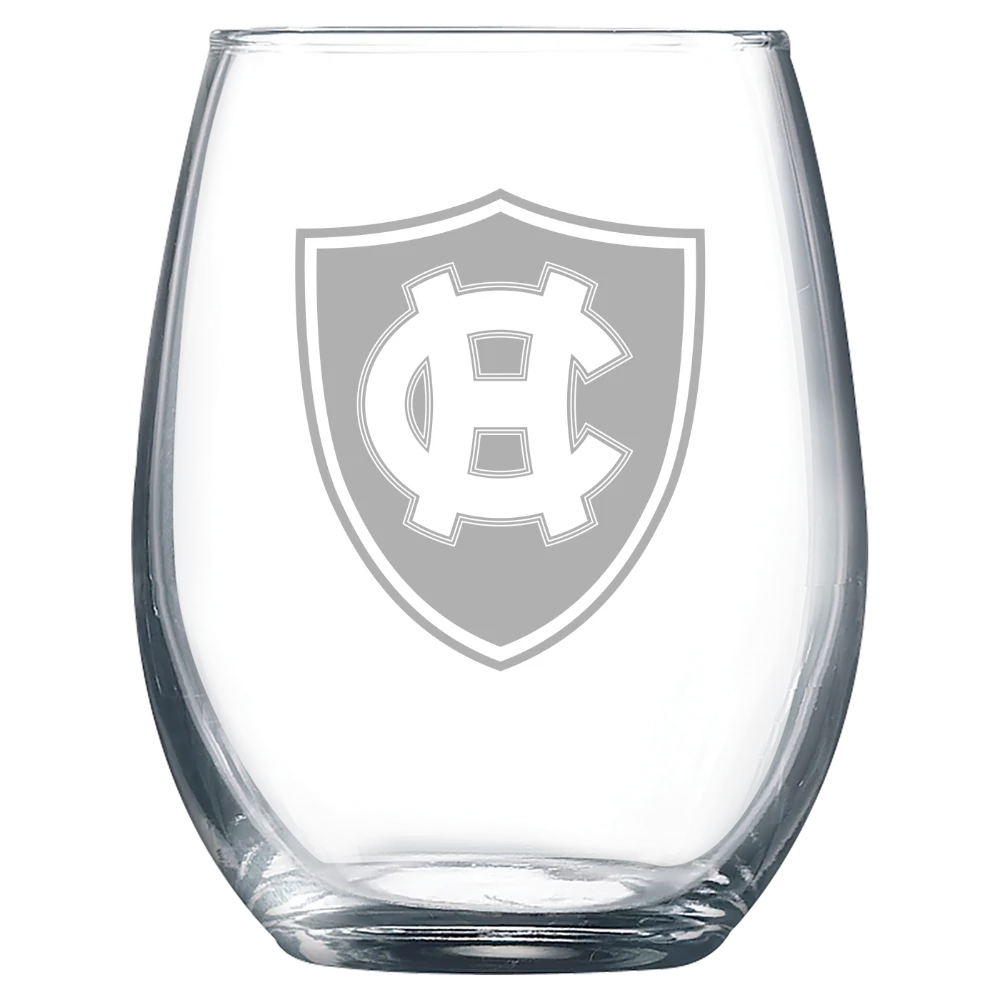 College of the Holy Cross Polar Camel 9 oz. Stemless Wine Glass