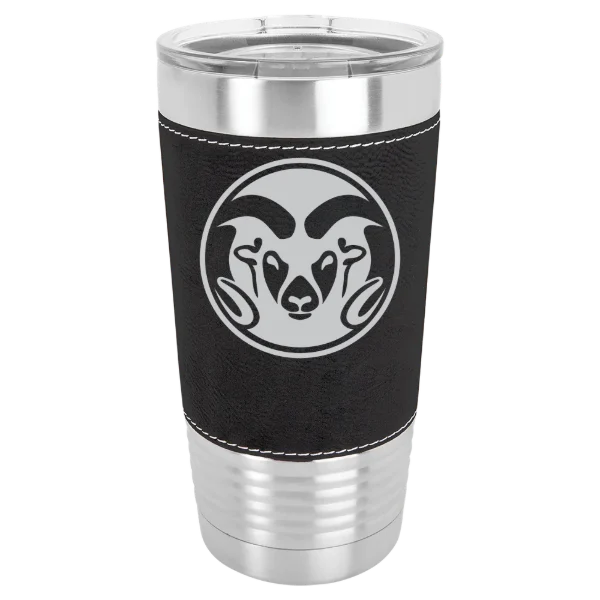 Colorado State University Polar Camel 20 oz. Leatherette Grip Tumbler with Standard Lid