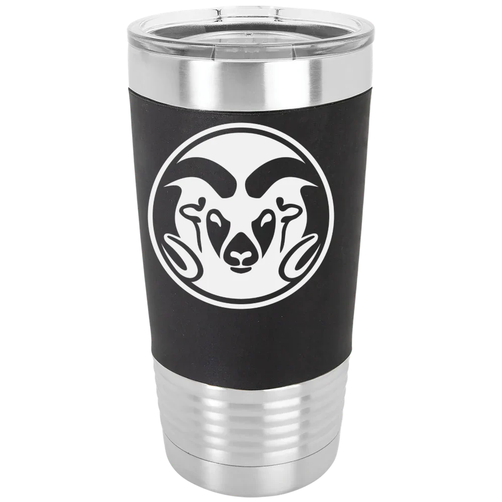 Colorado State University Polar Camel 20 oz. Silicone Grip Tumbler with Standard Lid