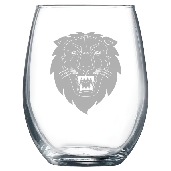 Columbia University-Barnard College Polar Camel 9 oz. Stemless Wine Glass