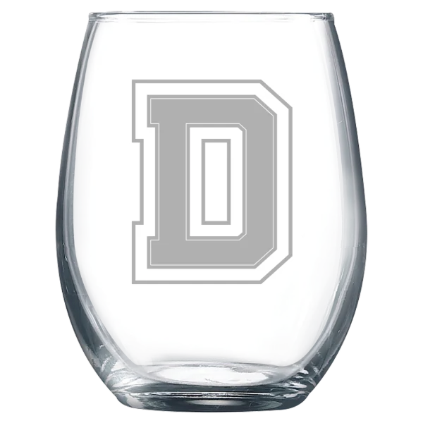 Dartmouth College Polar Camel 9 oz. Stemless Wine Glass
