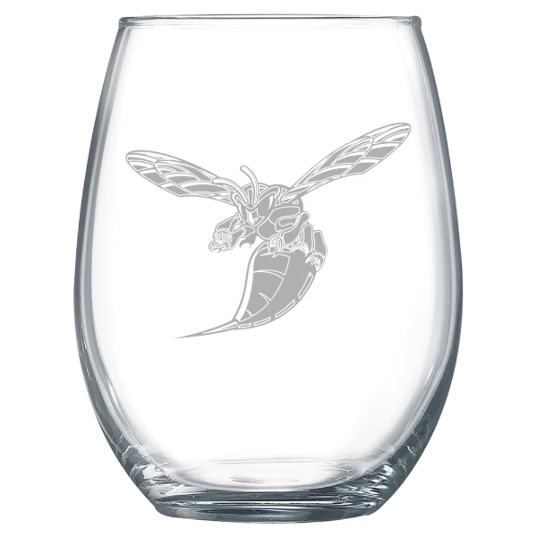 Delaware State University Polar Camel 15 oz. Stemless Wine Glass