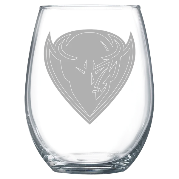 DePaul University Polar Camel 15 oz. Stemless Wine Glass