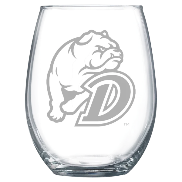 Drake University Polar Camel 15 oz. Stemless Wine Glass