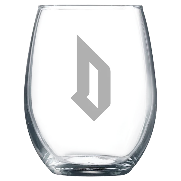 Duquesne University Polar Camel 9 oz. Stemless Wine Glass
