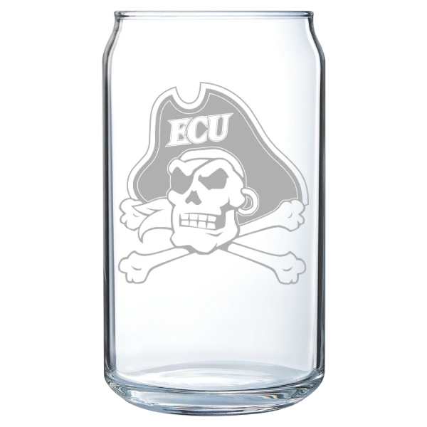 East Carolina University Polar Camel 16 oz. Can Glass