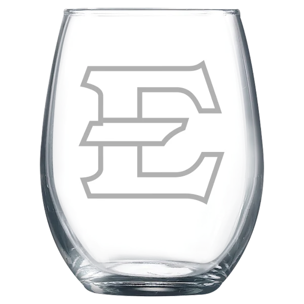 East Tennessee State University Polar Camel 9 oz. Stemless Wine Glass