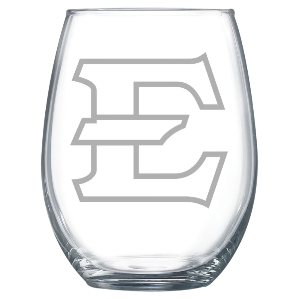 East Tennessee State University Polar Camel 15 oz. Stemless Wine Glass