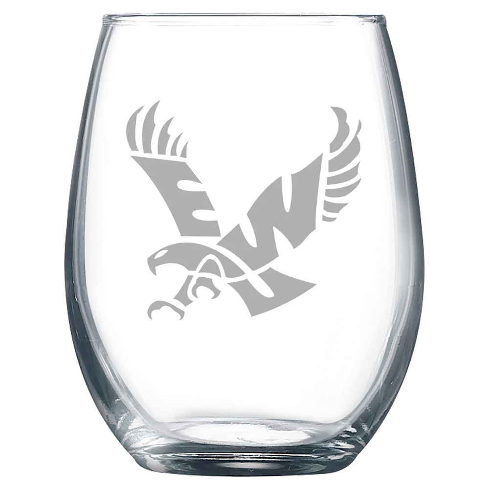 Eastern Washington University Polar Camel 9 oz. Stemless Wine Glass