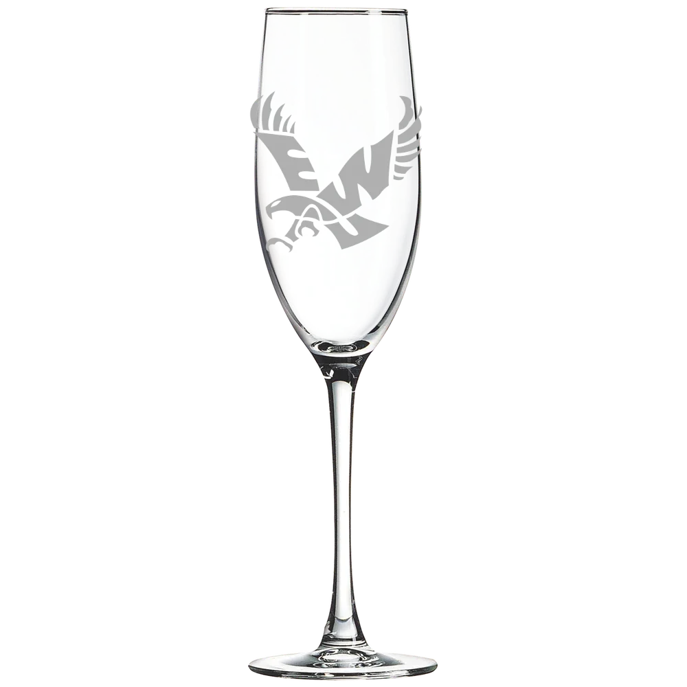 Eastern Washington University Polar Camel 8 oz. Champagne Flute