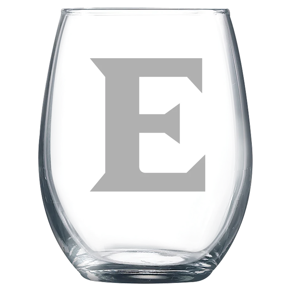Elon University Polar Camel 9 oz. Stemless Wine Glass