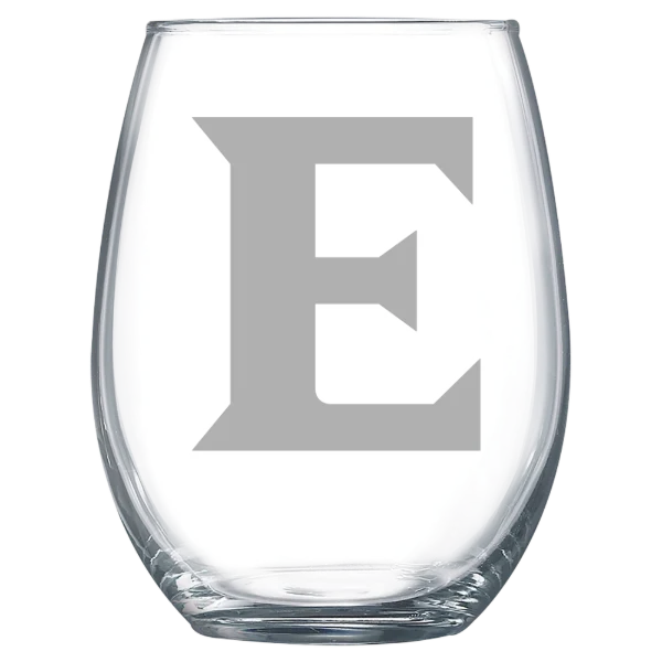 Elon University Polar Camel 15 oz. Stemless Wine Glass