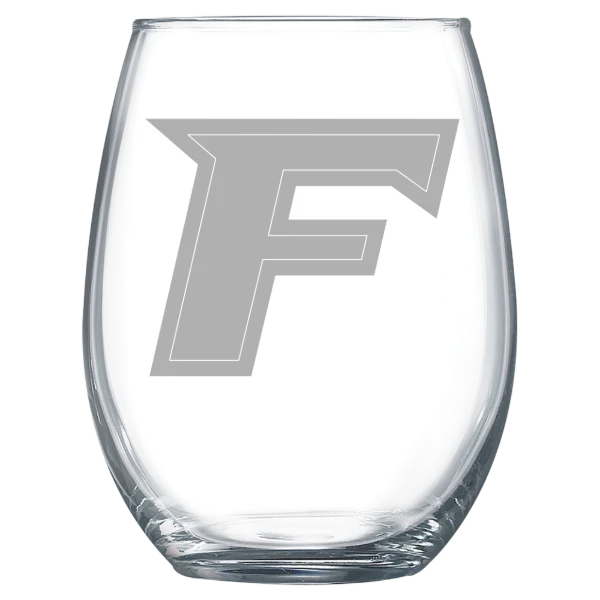 Fairfield University Polar Camel 15 oz. Stemless Wine Glass