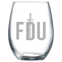 Fairleigh Dickinson University, Metropolitan Campus Polar Camel 9 oz. Stemless Wine Glass