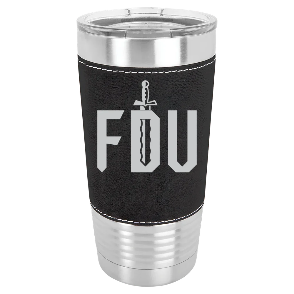 Fairleigh Dickinson University, Metropolitan Campus Polar Camel 20 oz. Leatherette Grip Tumbler with Standard Lid