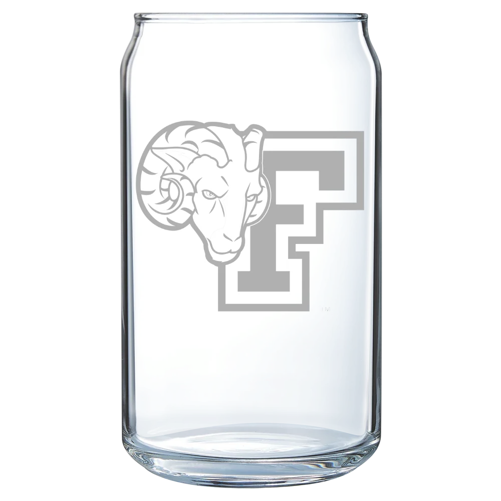 Fordham University Polar Camel 16 oz. Can Glass