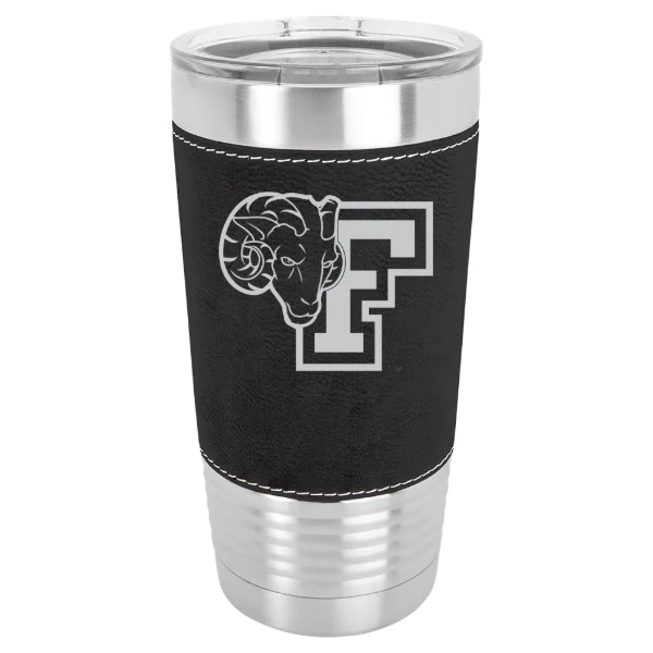 Fordham University Polar Camel 20 oz. Leatherette Grip Tumbler with Standard Lid