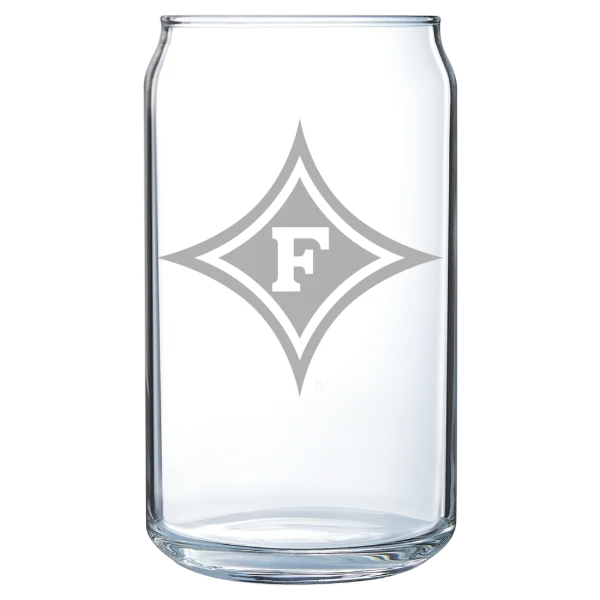 Furman University Polar Camel 16 oz. Can Glass