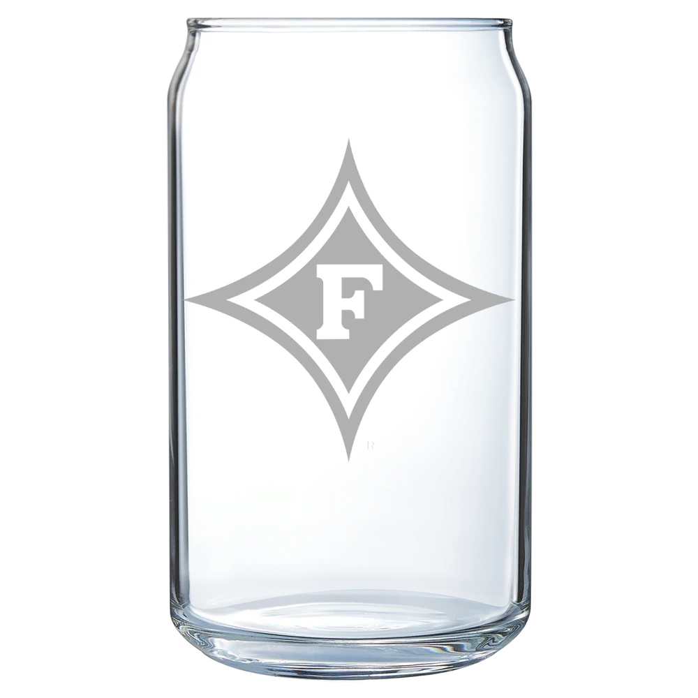 Furman University Polar Camel 16 oz. Can Glass
