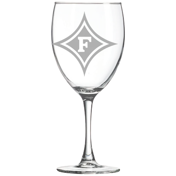 Furman University Polar Camel 10 1/2 oz. Wine Glass