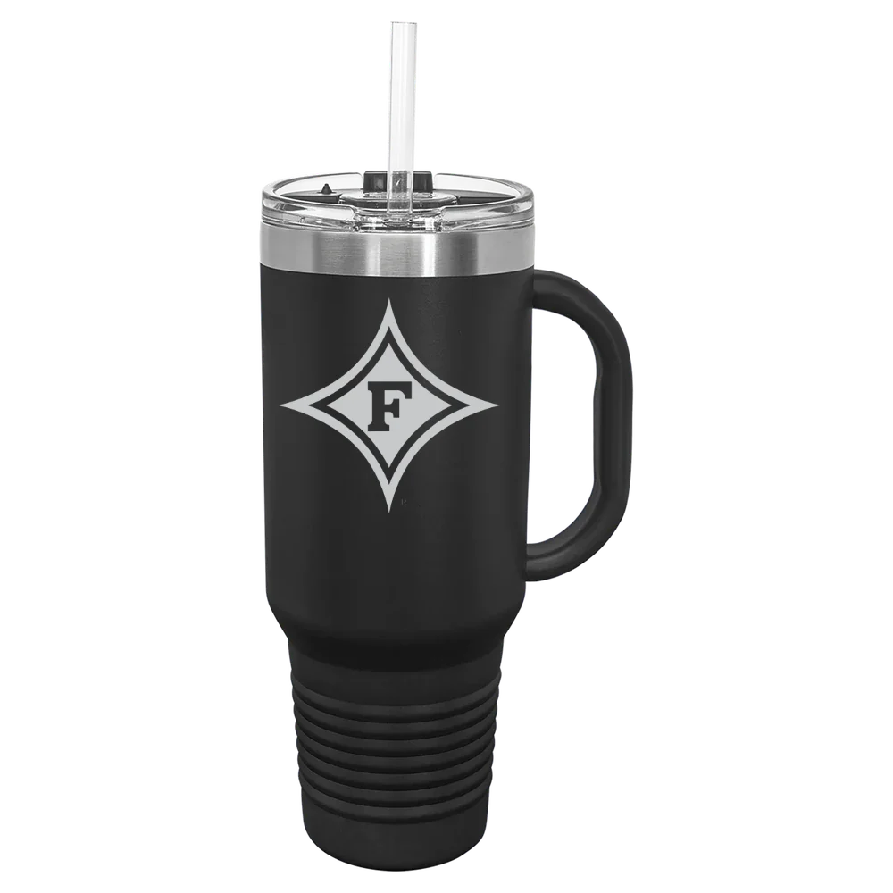 Furman University Polar Camel 40 oz. Travel Mug with Snap Lid & Straw