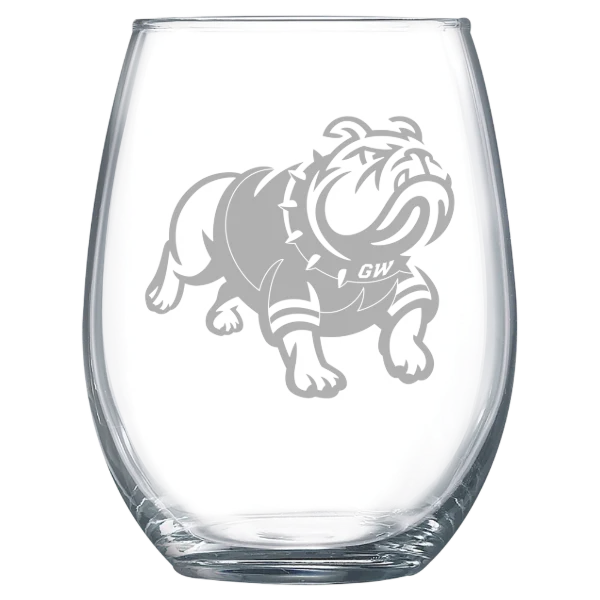 Gardner-Webb University Polar Camel 15 oz. Stemless Wine Glass