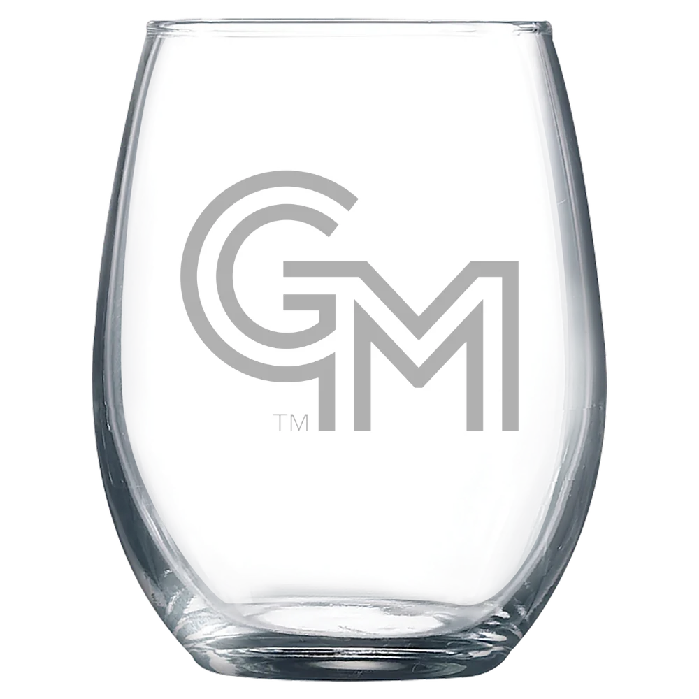 George Mason University Polar Camel 9 oz. Stemless Wine Glass