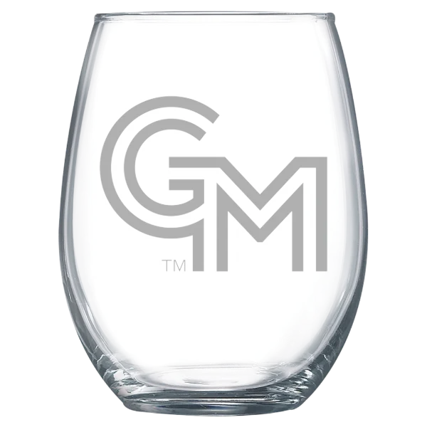 George Mason University Polar Camel 15 oz. Stemless Wine Glass
