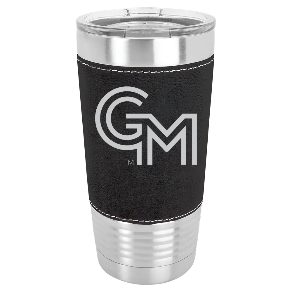 George Mason University Polar Camel 20 oz. Leatherette Grip Tumbler with Standard Lid