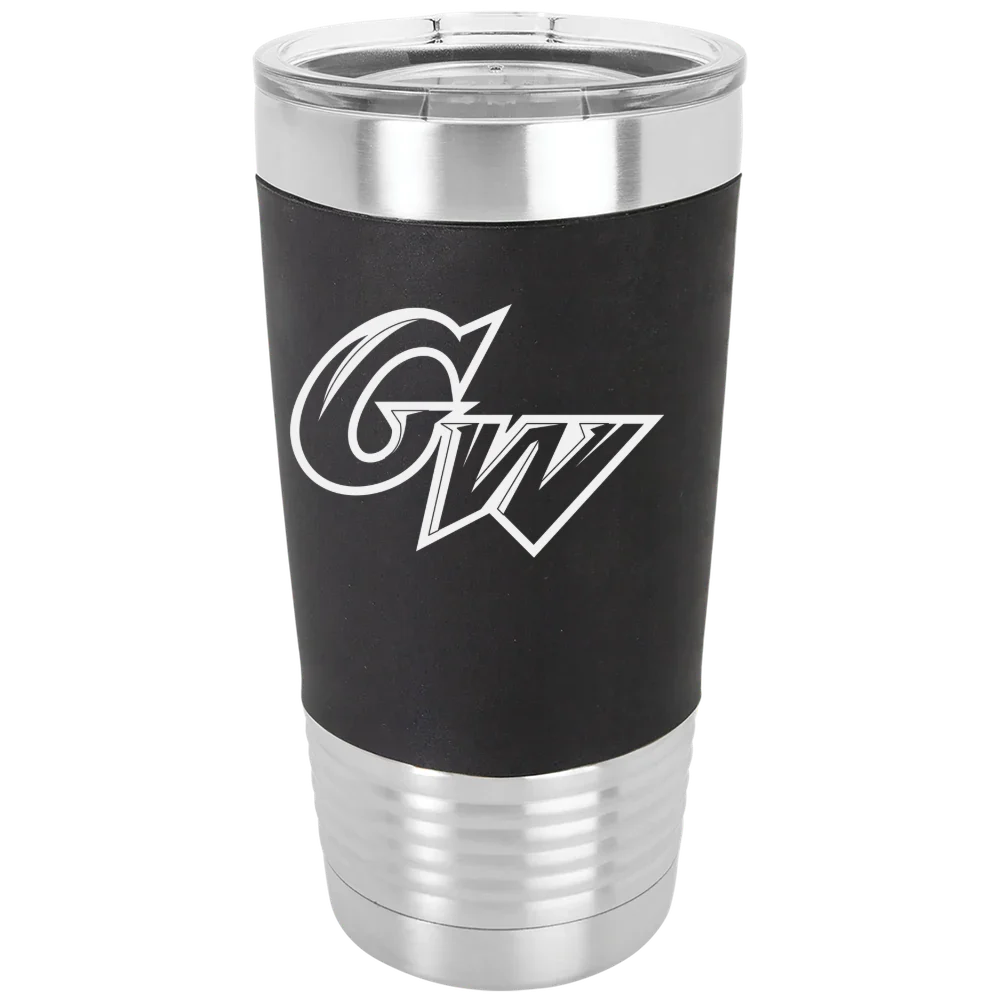 George Washington University Polar Camel 20 oz. Silicone Grip Tumbler with Standard Lid