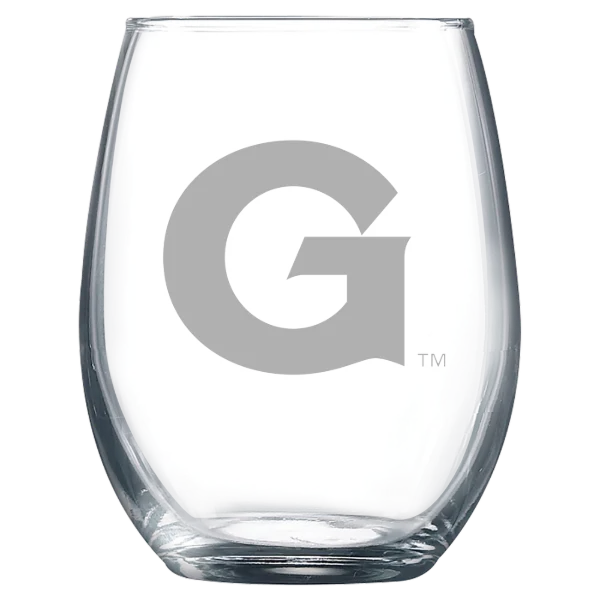 Georgetown University Polar Camel 9 oz. Stemless Wine Glass