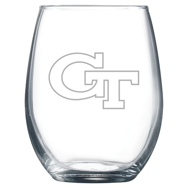 Georgia Institute of Technology Polar Camel 9 oz. Stemless Wine Glass