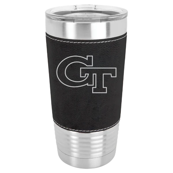 Georgia Institute of Technology Polar Camel 20 oz. Leatherette Grip Tumbler with Standard Lid