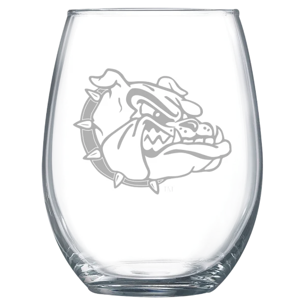 Gonzaga University Polar Camel 15 oz. Stemless Wine Glass