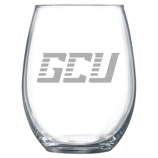 Grand Canyon University Polar Camel 15 oz. Stemless Wine Glass
