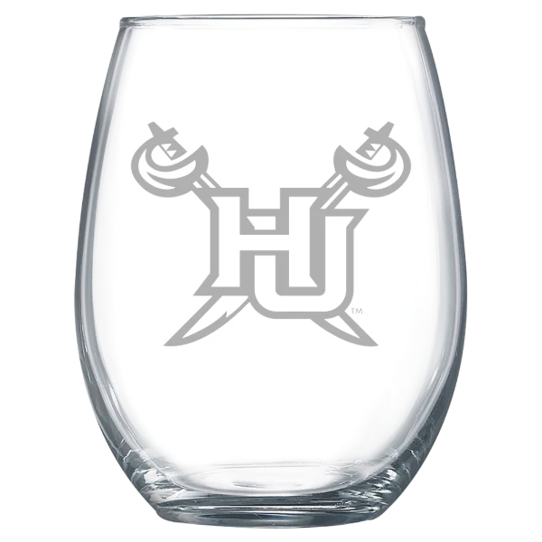 Hampton University Polar Camel 15 oz. Stemless Wine Glass
